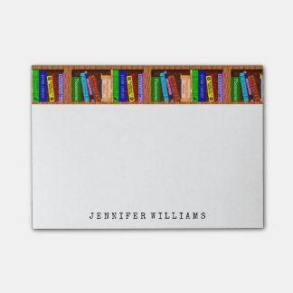 Library Books English Teacher Writer Personalized Post-it® Notes