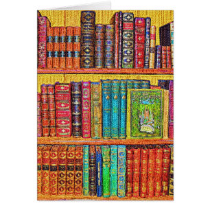 Library Books Greeting Card