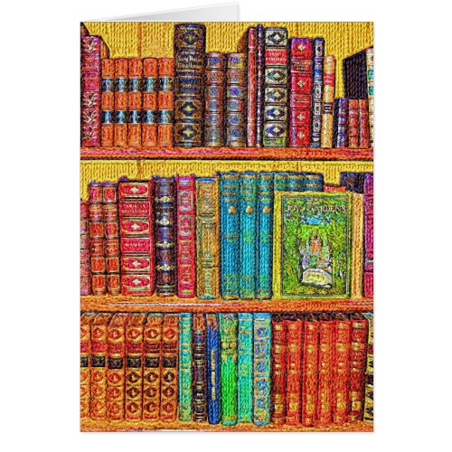 Library Books Greeting Card