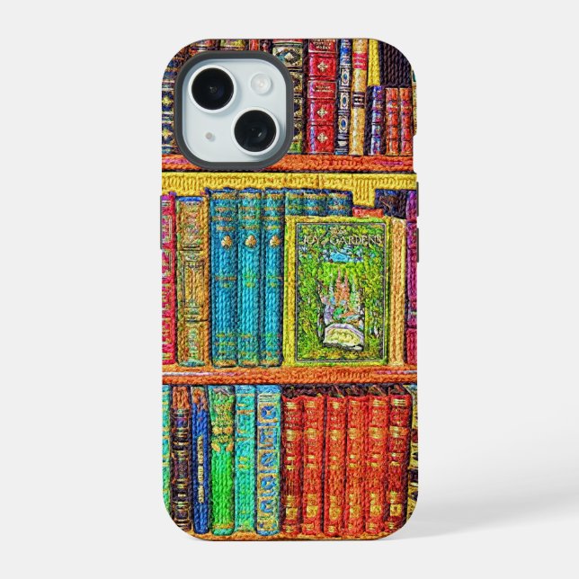 Library Books Iphone Case (Back)