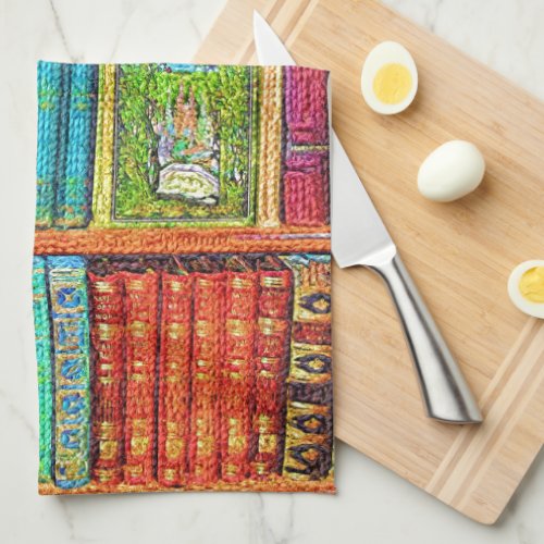 Library Books Kitchen Towels