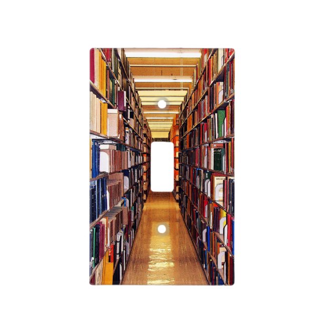 Library Books Light Switch Cover (Front)