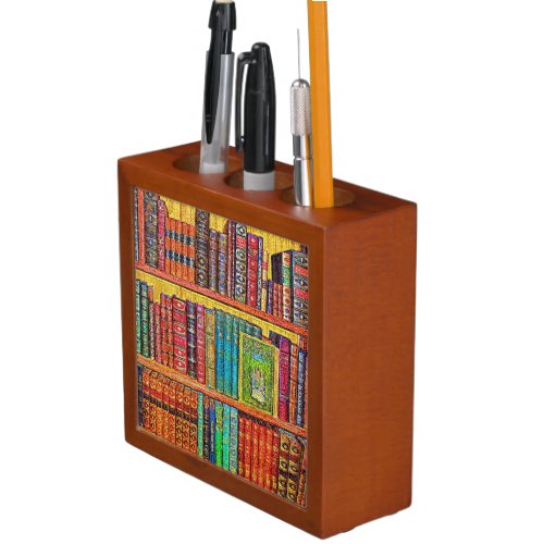 Library Books Pencil Holder