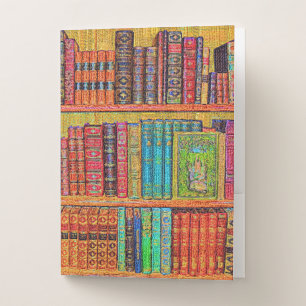 Library Books Pocket Folder