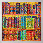 Library Books Poster at Zazzle