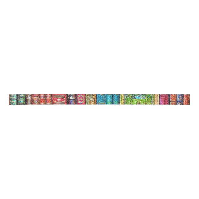 Library Books Satin Ribbon (Front)