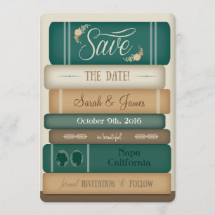 Library Books Save the Date