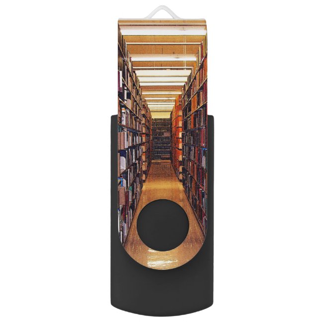 Library Books Swivel USB 2.0 Flash Drive