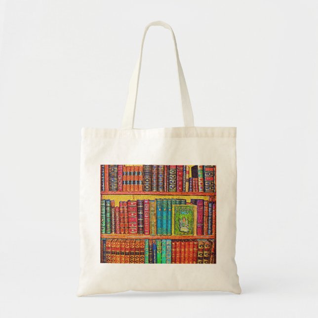 Library Books Tote Bag (Front)