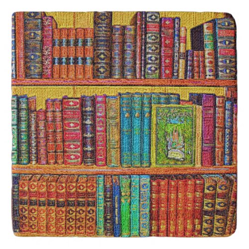 Library Books Trivet