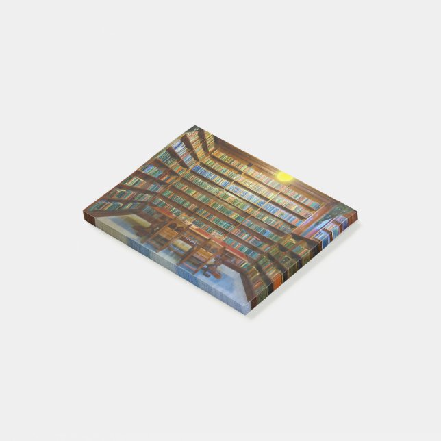 Library Books Water Color, Post-it Notes (Angled)