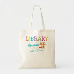 Library Books Where Adventure Begins - Librarian R Tote Bag