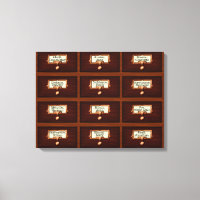 Library Books Wood Card Catalog Drawers Reading