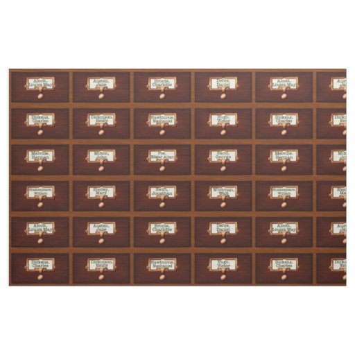 Library Books Wood Card Catalog Drawers Reading Fabric