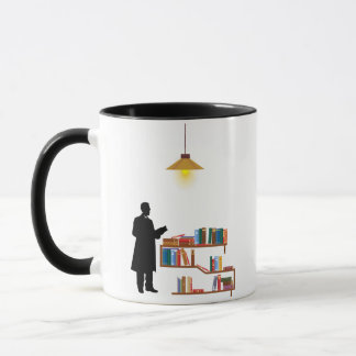 Library Bookshelf Mug Gifts For Book Lover