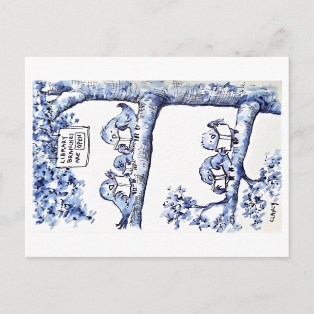 Library Branches postcard (Front)