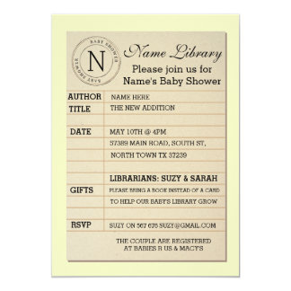 library card invitations