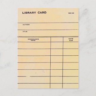 Library Card BSS 28