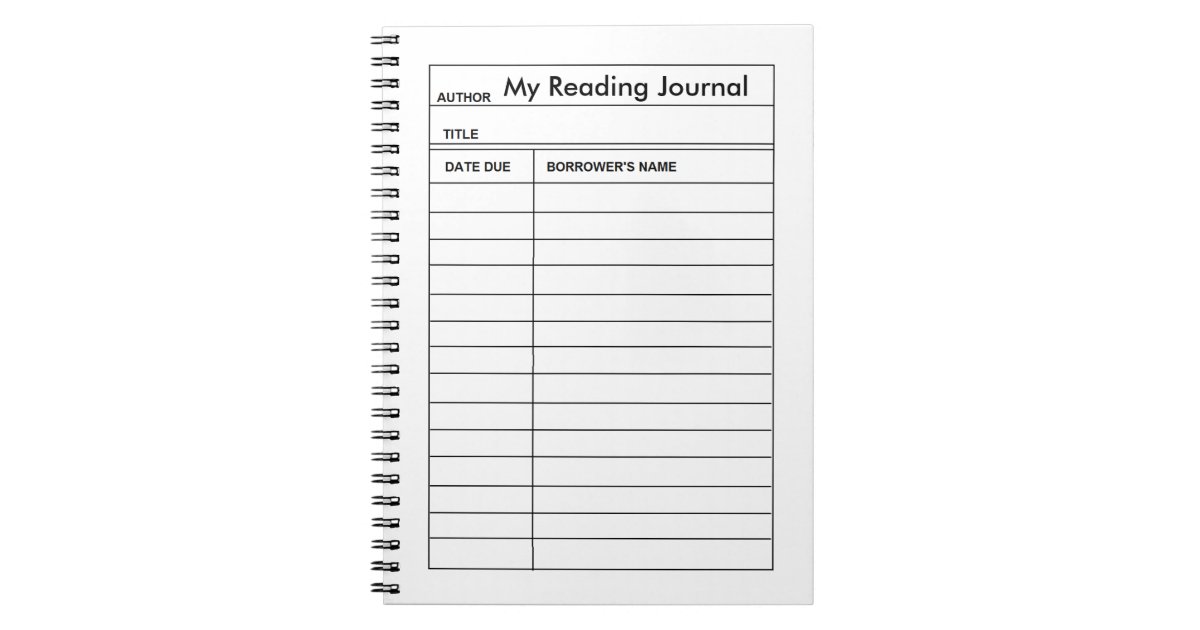 Library Card, Reading Journal