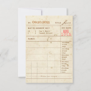 Library Card RSVP Postcard