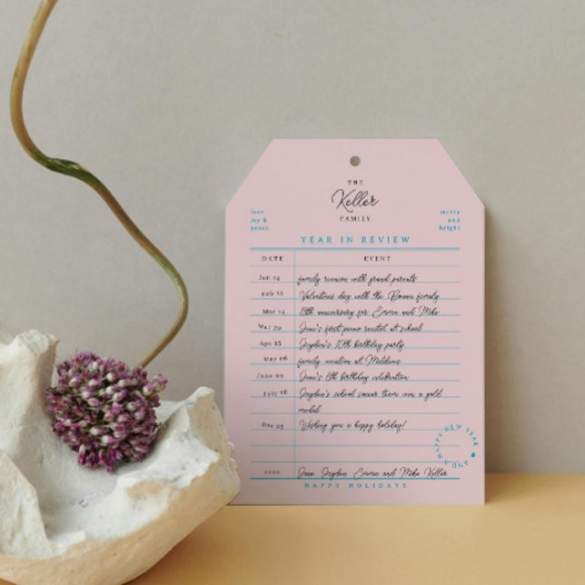 Library Card Year in Review Flat Holiday Card (Creator Uploaded)