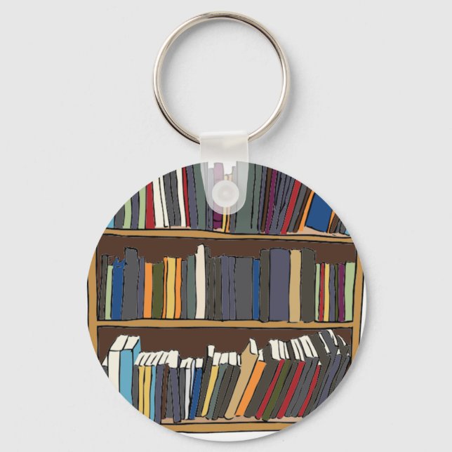 Library Cart Keychain (Front)