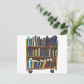 Library Cart Postcard | Zazzle