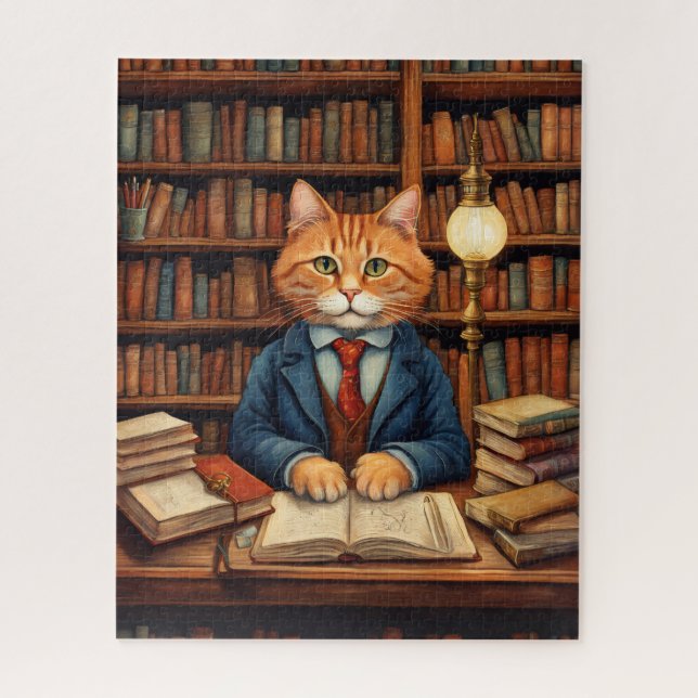 library cat #3 puzzle (Vertical)