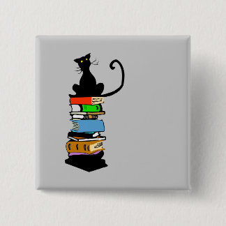 Library Cat Button