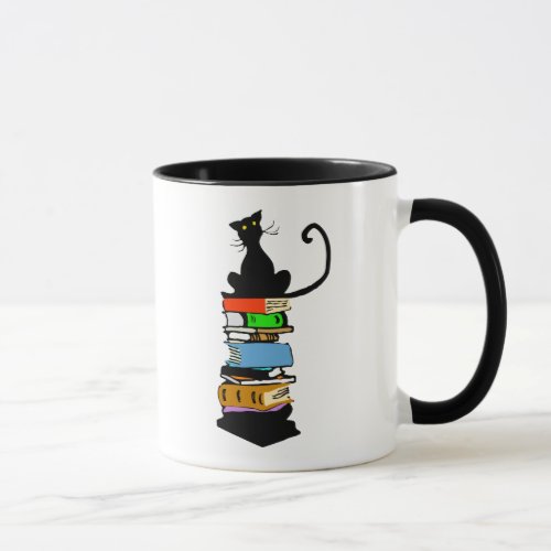Library Cat Mug