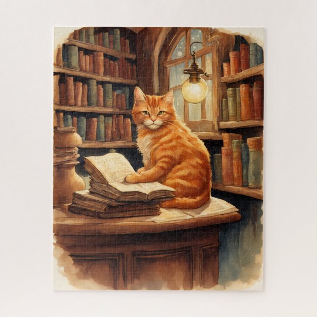 library cat puzzle (Vertical)
