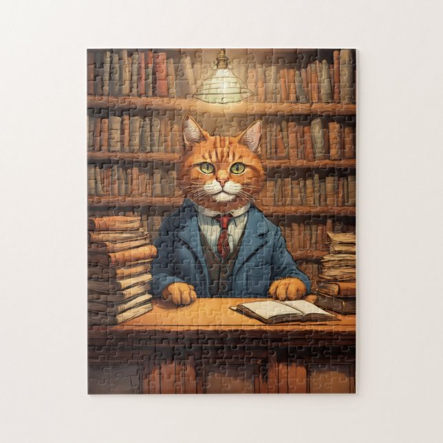 library cat puzzle #20 (Vertical)