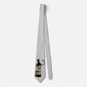 Library Cat Tie