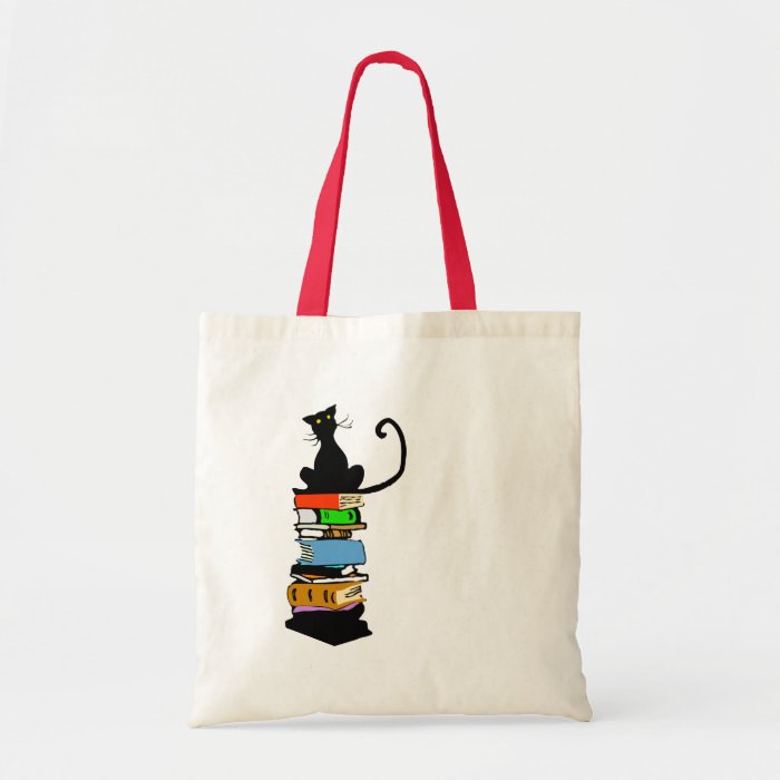 Library Cat Tote Bag | Zazzle