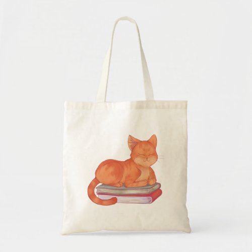 Library Cat Tote Bag