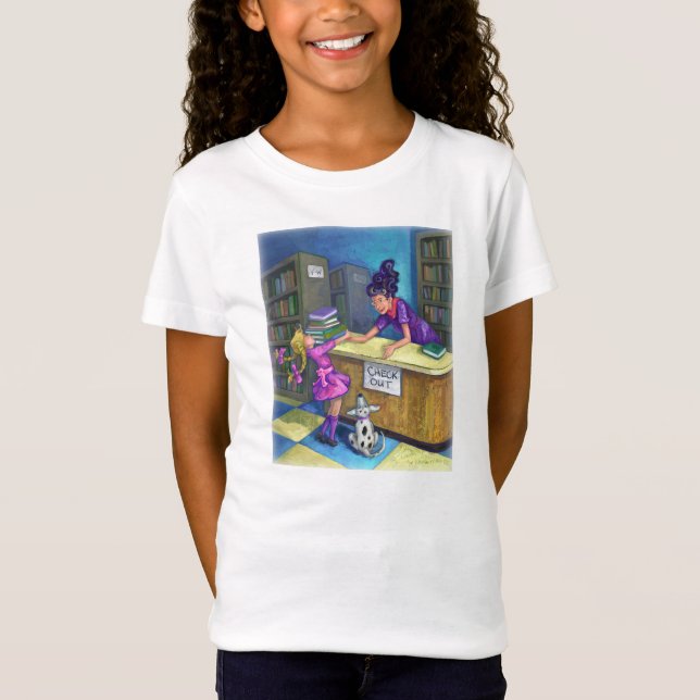 Library Check Out Artwork T-Shirt (Front)