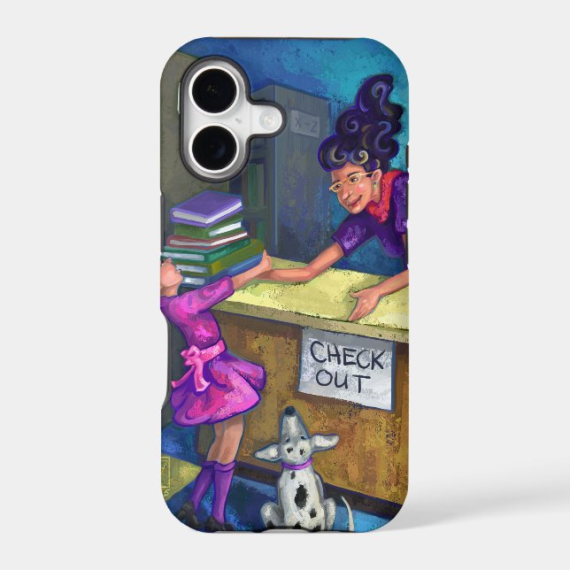 Library Check Out Iphone Case (Back)