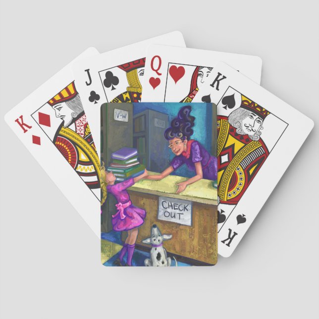 Library Check Out Poker Cards (Back)