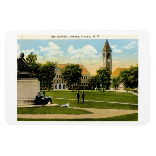 Library Cornell Ithaca NY 1926 Vintage Postcard Magnet