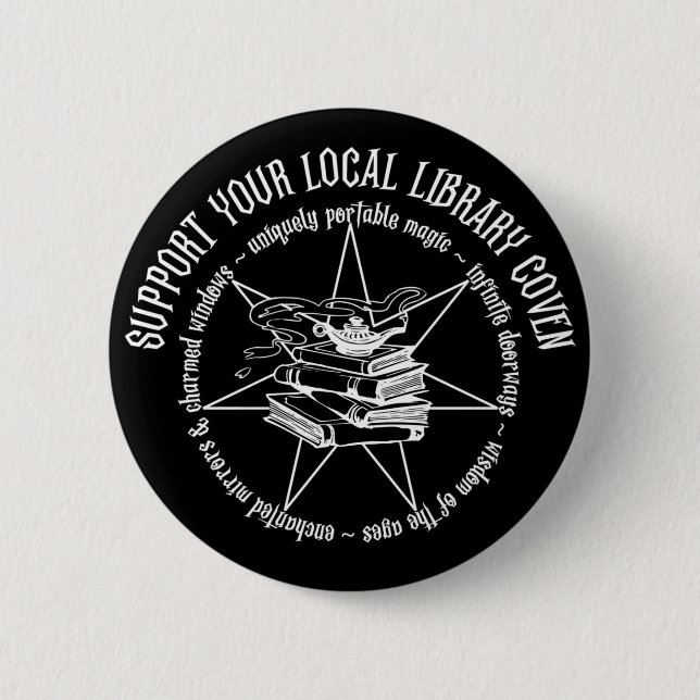 Library Coven Button (Front)