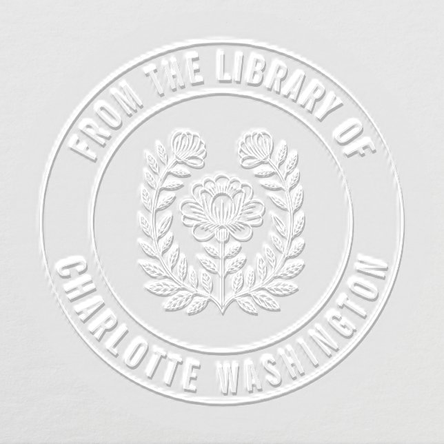 Library Custom Book Embosser Stamp (Design)