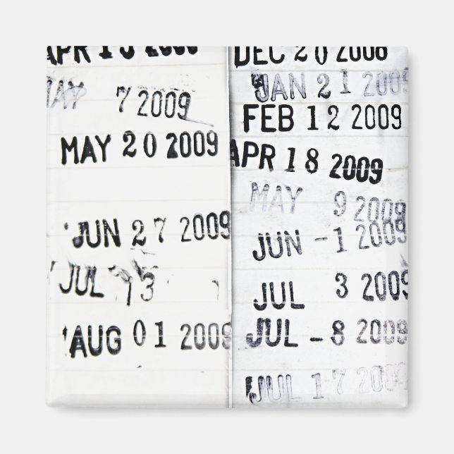 Library Date Stamp Magnet (Front)