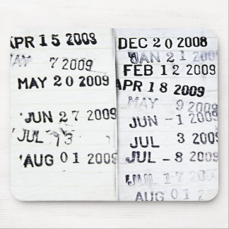 Library Date Stamp Mousepad