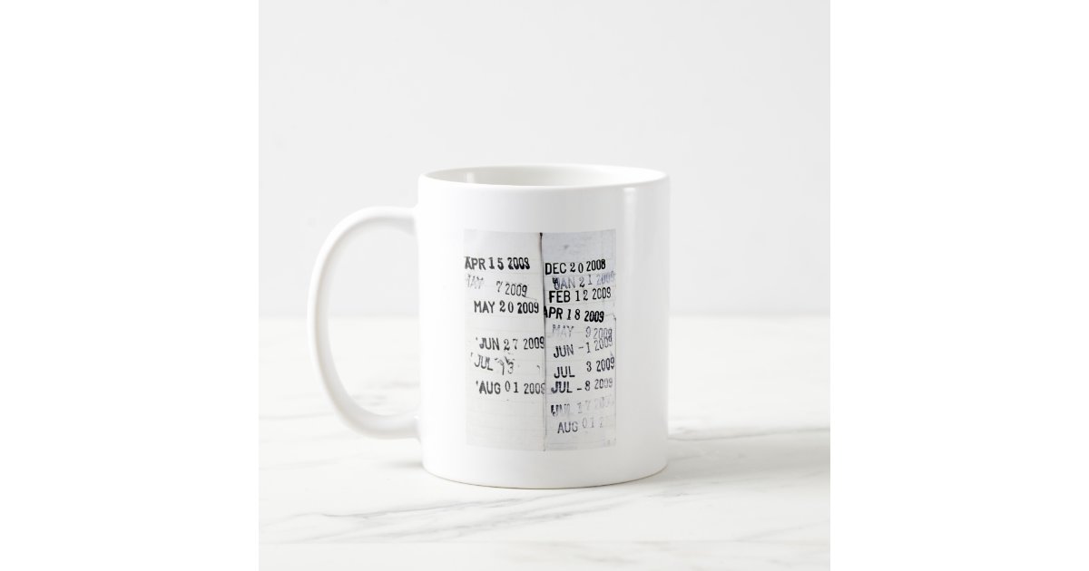 Library Date Stamp Mug | Zazzle