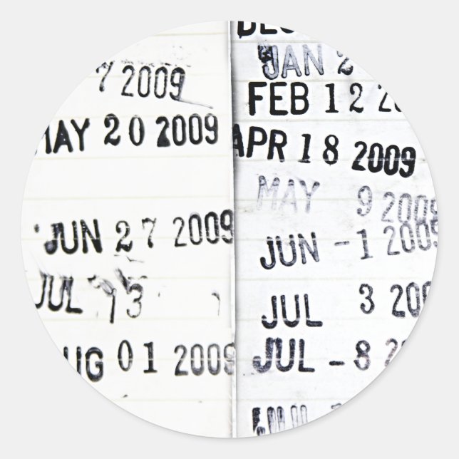 Library Date Stamp Stickers (Front)