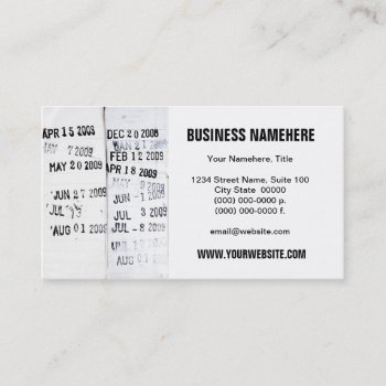 Library Date Stamps Business Cards by CarriesCamera at Zazzle