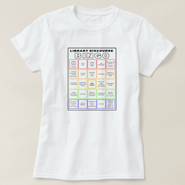 Library Discourse Bingo Shirt (Design Front)