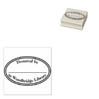 Custom Library Book Stamp - Ex Libris - Bookplate