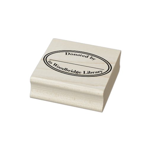 Library donation bookplate stamp | Zazzle