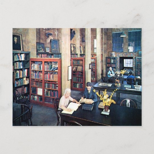 Library, Doylestown, PA Vintage Postcard